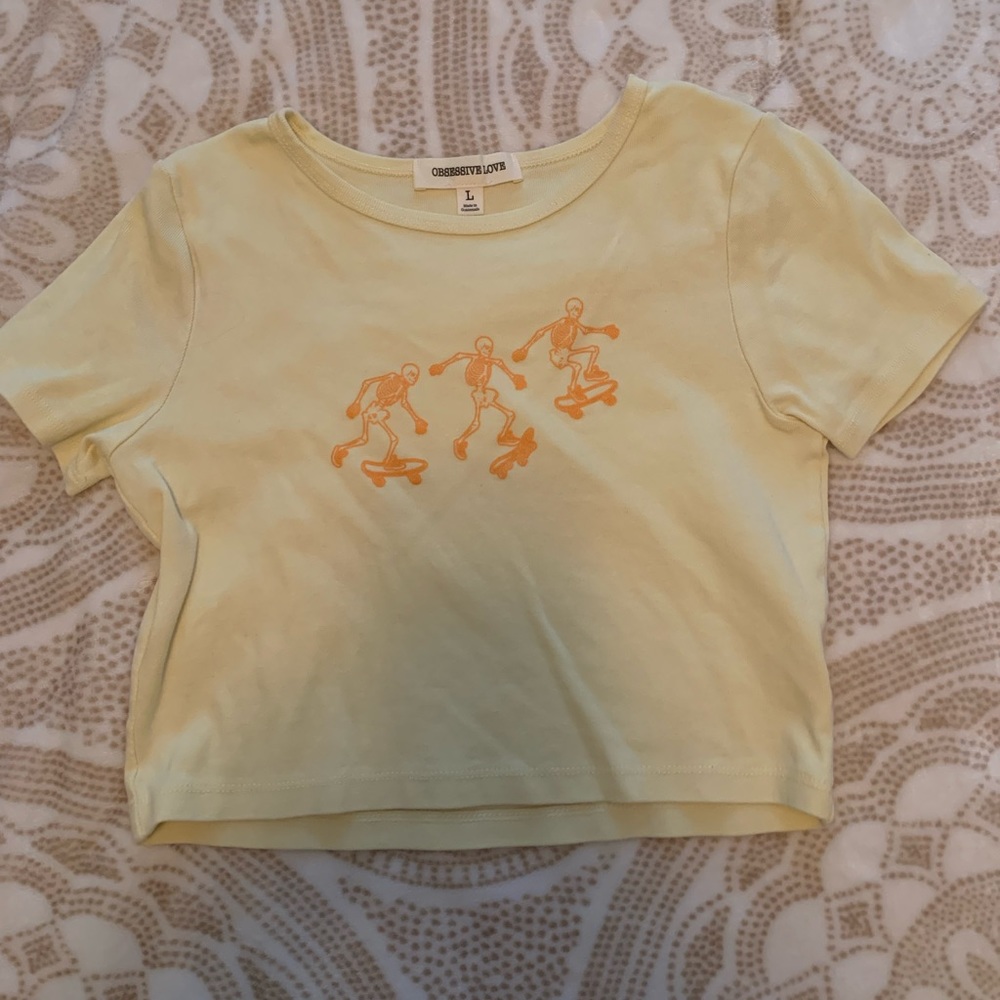 skater skeleton tee